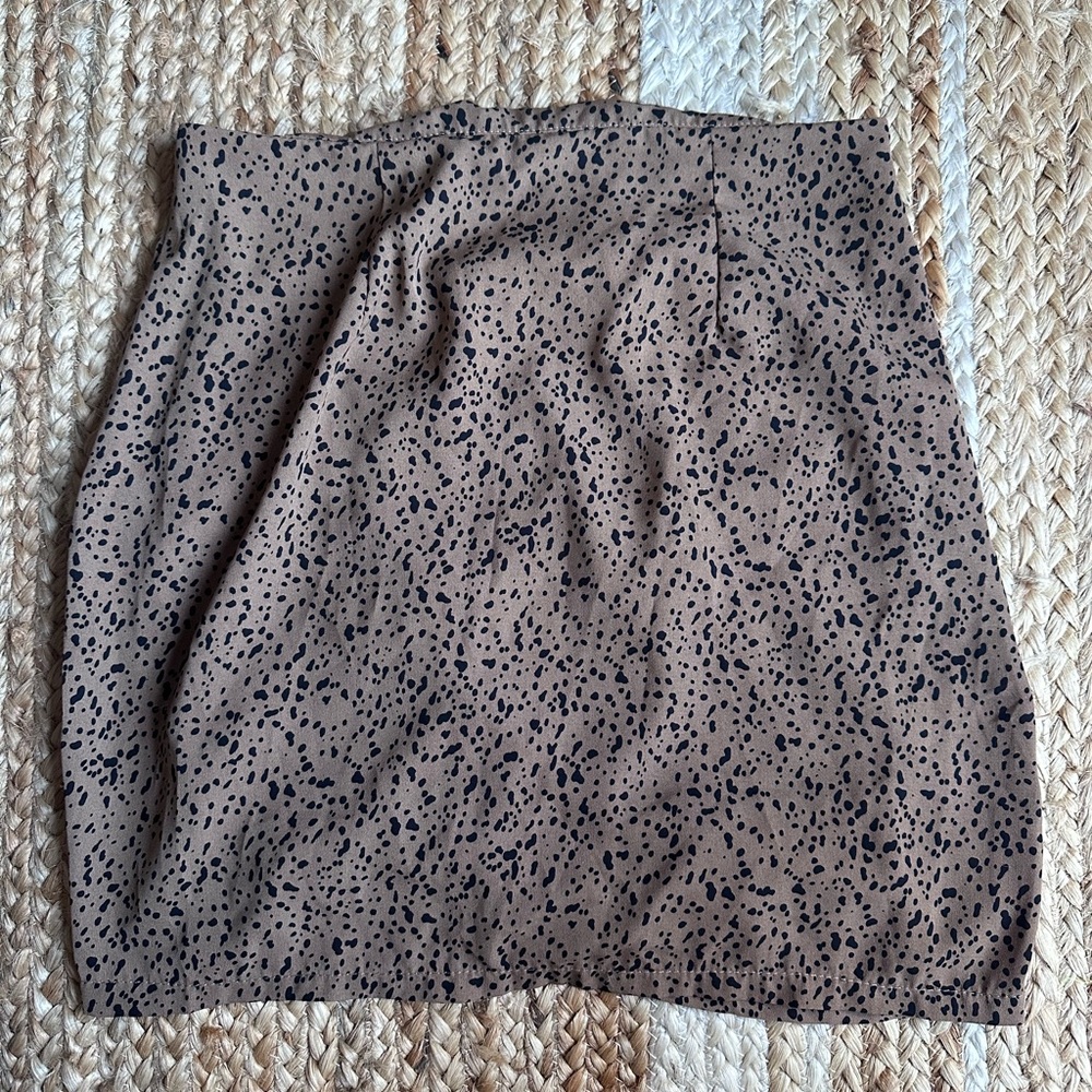 cheetah print mini skirt